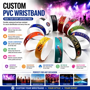 Custom Event Wristbands Paper Party Bracelets for Concerts Festivals Sports VIP Guests Halloween Access Control