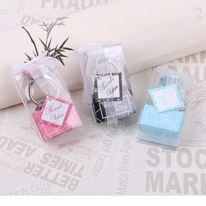 Small Party Favor Souvenir Diamond Ring Key Chain Gift Ideas Wedding