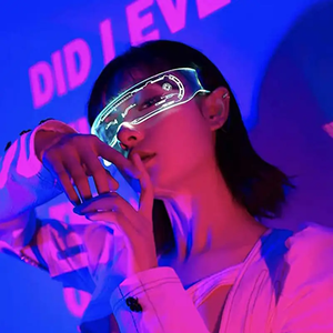 PT趋势Led眼镜派对用品七彩发光玩具Led儿童和成人派对眼镜Led派对眼镜