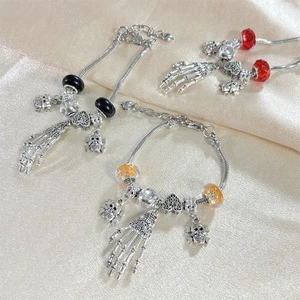 Hot Sale Halloween Charm Bracelet Pirate Pendant Hip Hop Bangle for Women