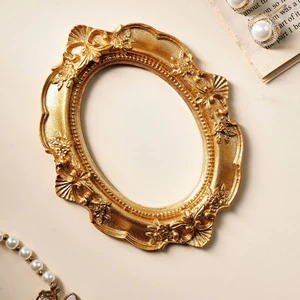 European-style Three-dimensional Retro Golden Pattern Prop Frame Body Decorations Creating an Atmosphere in Photography Props