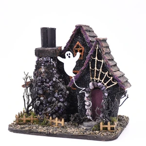 GY BSCI Outdoor Decor House Screaming Funny Natural Twigs Wreaths Hanging Halloween Decorations