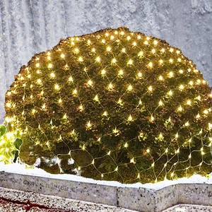 LED Net Mesh String Light 1.5*1.5 2*2 3*3m Landscape Garden Fairy Light Christmas Wedding Party Holiday Warm White PVC IP65