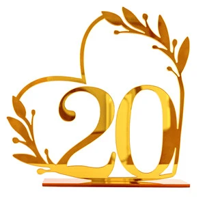 Modern Gold Acrylic Dining Table Number Seat Card for Wedding Reception Birthday Party Decoration Table Number Card
