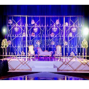 Modern Wedding Decor Candle Backdrop Stand Wedding Backdrop Shelves Candle Wall Fancy Candle Holder Wall Wedding Backdrop usa