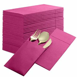 Disposable Dust-Free Custom Tableware Pocket, for Catering, Events & Travel Use, Wholesale Bulk Orders