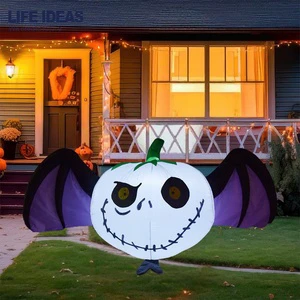 Halloween Inflatable Outdoor Decorations Pumpkin Blow up Halloween Yard Decorations 5 FT Pumpkin Decor for Yard,Party,Garden