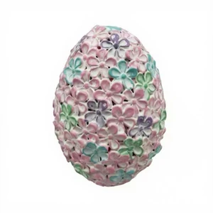 Handmade Cute Bunny Figurine Home Decor Egg Shape Easter Decoration Resin Rabbit Statue Sculpture