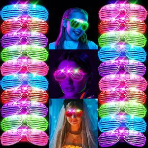 Luminous LED Glasses Fluorescent Flash Blinds for Concert Party and Cheering Wholesale Props and Toys Novelty Party Decoration