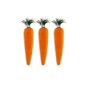 3PK Realistic Foam Easter Carrots for Home & Table Decor Party Supplies-Quality Easter Holiday Decorations & Crafts