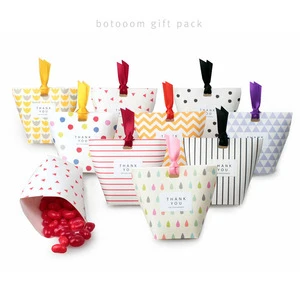 Custom Party Favor Goody Treat Bags Gift Paper Box for Kids Birthday Party