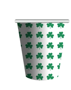 Elegant Modern Clover-Themed UV Printed Paper Tableware Set Sustainable for Party Table Decorations and Events