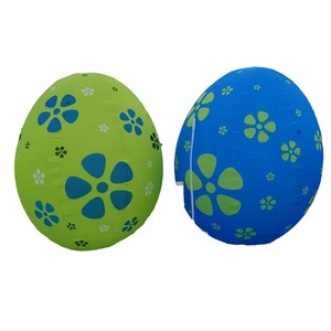 Blue & Green Inflatable Easter Egg Decoration, Outdoor Yard Party Display for Easter Festival & Holiday Celebrations