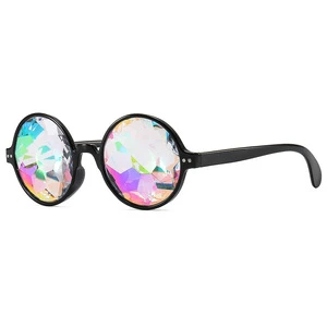 Steampunk Kaleidoscope Shapes Concert Sunglasses Plastic Prism Mosaic 100pcs Role Play Theme Party Use Customizable