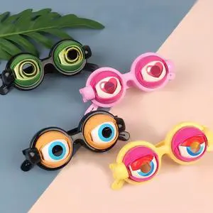 Kids Party Favor Funny Pranks Glasses for Christmas Birthday Gift Plastic Novelty Toys Kids Toys Funny Glasses
