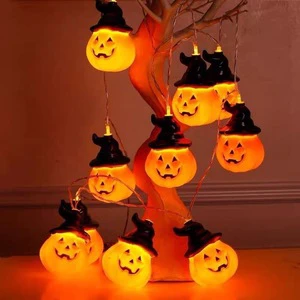 Halloween 3D Pumpkin Bat Ghost Battery Outdoor Light Decoration Home Decor for Halloween Holiday Party Bar Decoration