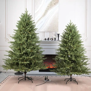 2026 High Quality Large Luxury Metal Stand 5ft 7ft 10ft Decoration Ornament Modern Realistic Artificial PVC PE Christmas Tree