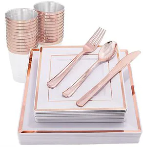 Party Tableware Plastic Tableware Disposable Tableware