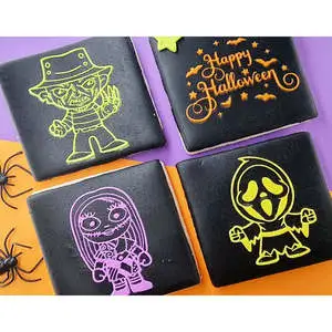 Halloween 4pcs Designer Fondant Embosser Stamp Cake Decorating Supplies