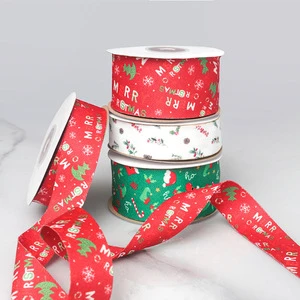 2023 HOT SALE High Quality New Christmas Wired Edge Ribbon High Quality Ribbons for Gift Wrap