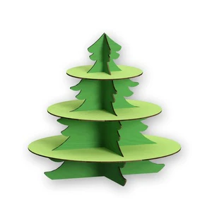 Fanghua Christmas Supply Shop Advertising Decoration Cardboard Christmas Tree Display Stand