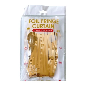 1*2m Colorful Fringe Curtain Rain Streamers Birthday Party Balloon Background Wall Decor Wedding Celebration Party
