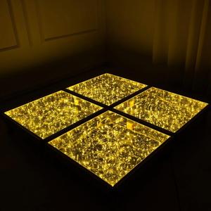 Factory Direct Sales Wedding Event Dance Floor LED Filament Glass Stage Wedding Decoration Backdrop Wedding Event Decoration