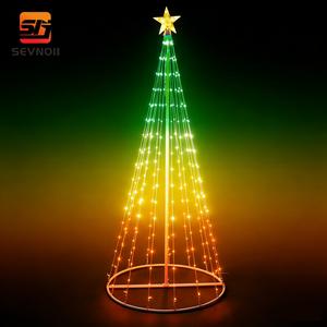 Wholesale Custom Smart Christmas Tree Lights 1.5M/1.8M/2.1M IP65 Waterproof LED String Lights 1-Year Warranty for Home Holiday