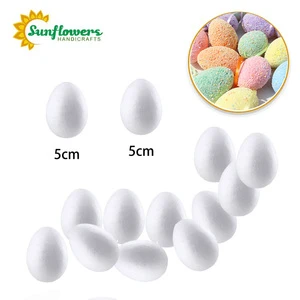 Styrofoam Foam Eggs Polystyrene 5cm White Color for DIY Easter Holiday Decoration