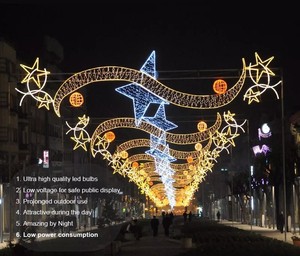 Mall Decoration Luz De Decoracion Navidena Luces Con Motivo De Navidad De Marco De Poste 2D Al Aire Libre