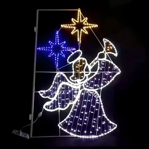 Customized LED Christmas And Halloween Holiday Landscape Street Motif Light Commercial Decorations Pole Light IP65 Rated