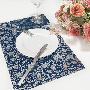 European Style Modern Silver Cross-Border Table Flag Festive Valentine's Day Party Event Placemat Restaurant Decor Flatware Sets