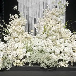 Artificial Flower White Series Simulated Flower Material Customize By Image For DIY Wedding Arrangement Home Table Decoration