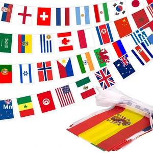Wholesale Custom Logo Soccer Custom Football Club Soccer Team Pennant Bunting Pennant Banner Party