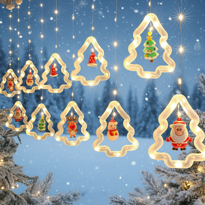 9.84Ft 120LED Warm White Christmas Lights Flashing Bubble Easy Install Portable Indoor/Outdoor/Garden Use