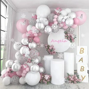 Factory Direct Sales Birthday Decoration butterfly Balloon 144-piece Set Birthday Theme Party Decorations Balloon Arch Kits