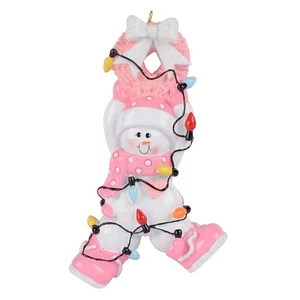baby 1st christmas ornaments high quality hand painted christmas tree ornaments resin christmas gifts