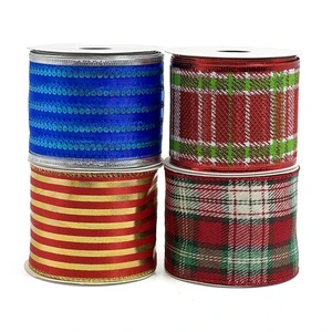 Christmas Wired Ribbons 2.5\