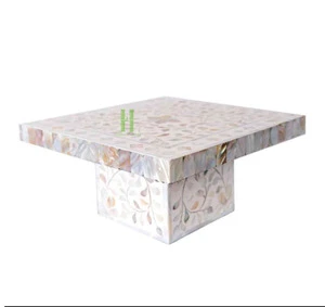 Wholesale Eco-Friendly Mother of Pearl Cake Stand Handmade in Vietnam HNH Craft Hot Selling Ramadan Holiday Accessory