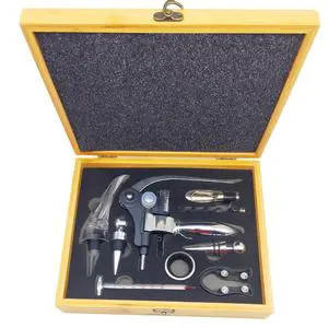 Rabbit Corkscrew With Bamboo Gift Box Wine Gift Set Including Metal Wine Corkscrew Opener For Weddings