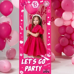 Girls Princess Birthday Decoration Paper Party Decorations Photo Booth Props for Weddings and Birthday Party