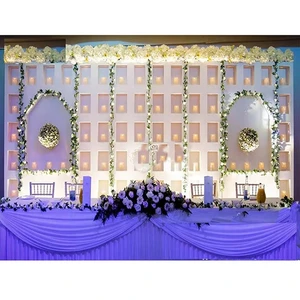 Reception Stage Wedding Candle Walls Wedding Stage Wooden Candle Walls Unique Style Classic Wedding Candle Walls Australia