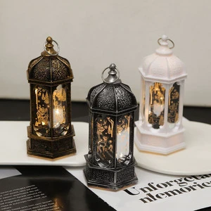 2025 EID Ramadan Lantern Muslim Islamic Lamp EID Mubarak Decoration Light Ramadan Kareem Decorations Party Supplies