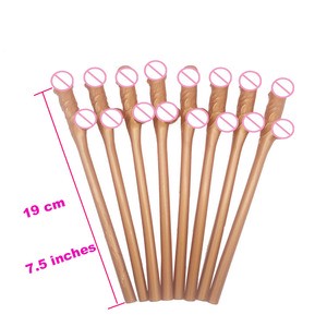 Adults Novelty Party Favor Game Supply Funny Crazy Hen Naughty Drinking Straws Willy Bachelorette Party Supplies for Night Club