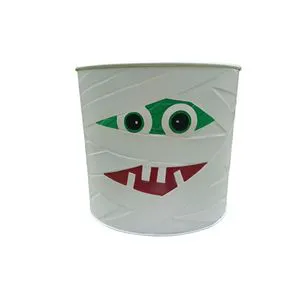 Halloween Pumpkin Monster Metal Bucket Galvanized Iron Candy Pail Durable Spooky Party Decoration 3D Portable Outdoor Use for