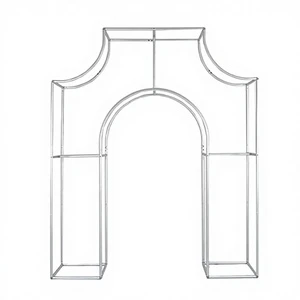Professional Luxury Wedding Arch Backdrop Stand with Detachable Aluminum Open Frame Design for Event Decoration
