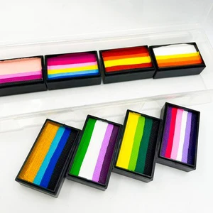 Mei Shang Children's Mineral Body Paint Set 35g Color Box Easy-to-Color Easy-to-Clean Face Painting Pigment New Rainbow Strip