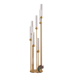 Wedding Chandeliers LED Gold Iron Modern Durable IP20 Rated Decorative Lights for Stage Props and Large Wedding Events