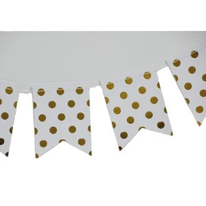 Gold Spot Design Paper Banner Set