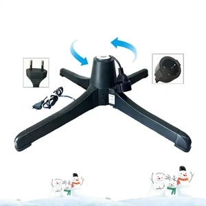 Plastic 360 Degree Rotating Christmas Tree Stand Accessories Hot Sale European Christmas Tree Foldable Stand